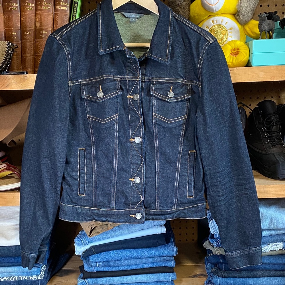 L.L. Bean Signature Women’s Denim Jacket Dark Wash